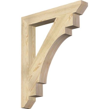 Merced Slat Rough Sawn Bracket, Douglas Fir, 4W X 30D X 36H